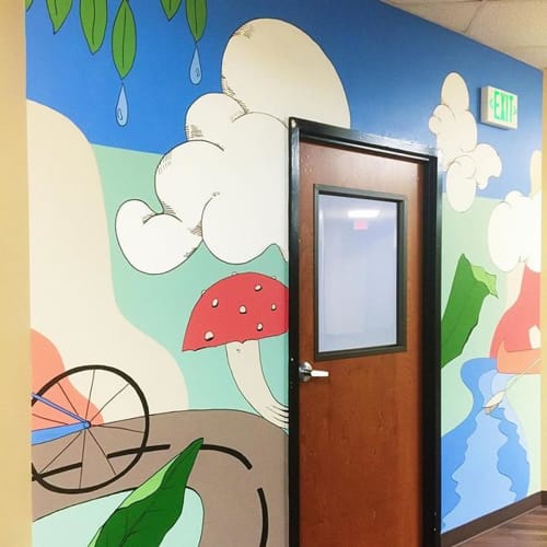 Activity Room | Murals by REBECCA BARBOUR | Action Behavior Centers - ABA Therapy for Autism in Austin