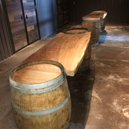 Wine Barrel Table | Tables by Reclaimed From Roots | Hinterbrook Estate Winery in Niagara-on-the-Lake