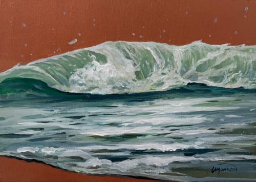 Ocean #24 | Oil And Acrylic Painting in Paintings by Lindsey Millikan