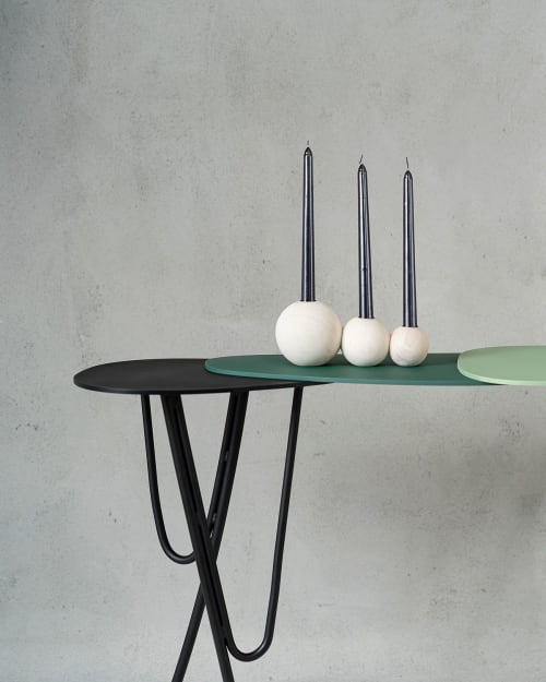 Boule candle holder - bougeoir #1 | Decorative Objects by Nadine Hajjar Studio