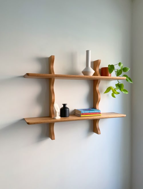 Wave Wall Mounted Shelf | Storage by Pith Designs