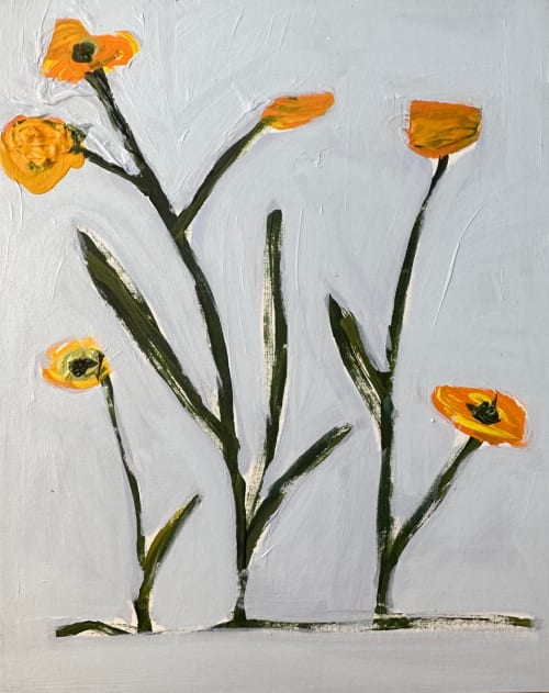 Sunflower Field I | Oil And Acrylic Painting in Paintings by Erin Donahue Tice Fine Art