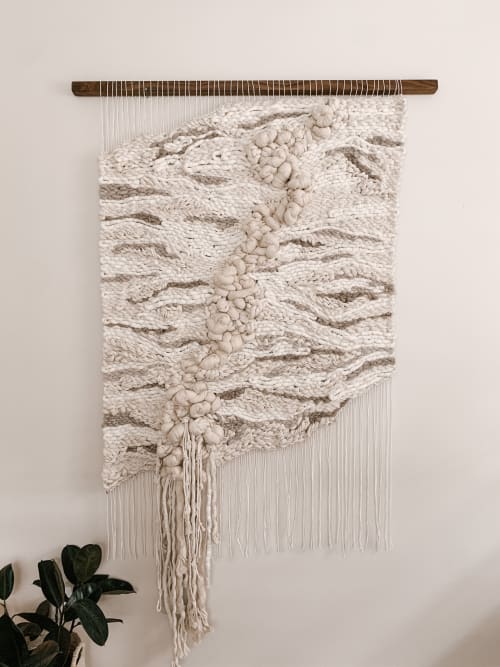 Handwoven Wall Hanging "Origin Story" | Macrame Wall Hanging in Wall Hangings by Rebecca Whitaker Art