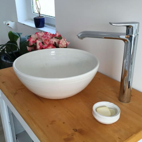 Countertop basin | Water Fixtures by Charlotte Storrs