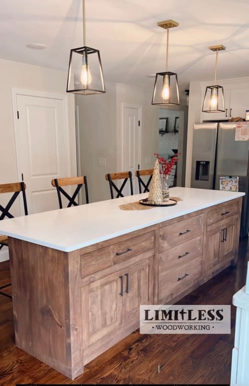 Model #1059 - Custom Kitchen Island | Countertop in Furniture by Limitless Woodworking