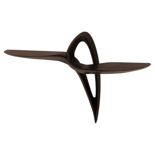 Amorph Orchid Wall Mounted Console Table in Ebony Finish | Tables by Amorph