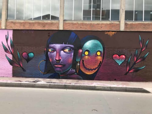 Conrazón | Street Murals by Skore999 | Distrito Graffiti in Bogotá