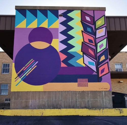 Waves of Giving | Street Murals by Jaime J. Brown | Hometown Pharmacy in Janesville