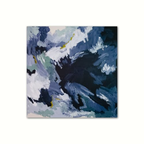 Swimming in the Void 30X30” Original Acrylic Painting | Oil And Acrylic Painting in Paintings by Kimberly May Art