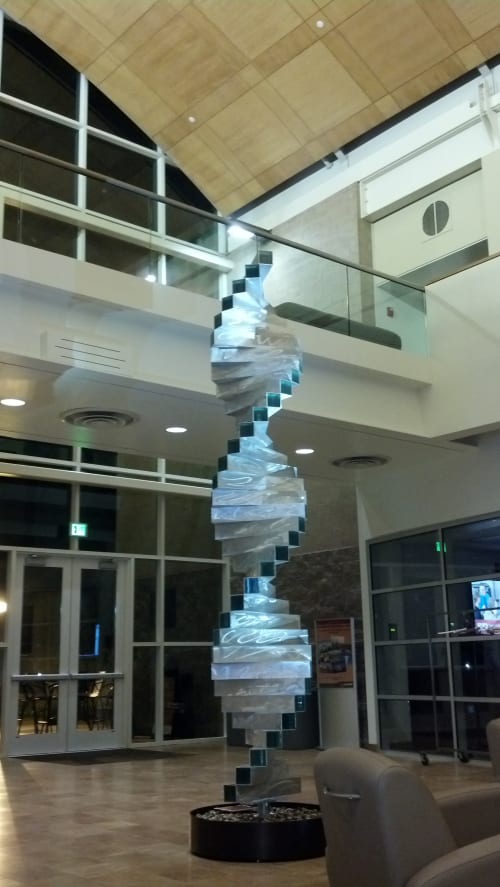 "Stairway to Success" | Public Sculptures by Brian Schader | Azusa Pacific University West Campus in Azusa
