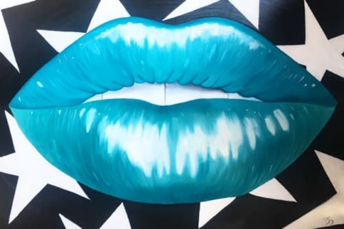 Blue Lips | Paintings by Wandering Delilah (Delilah Strukel)