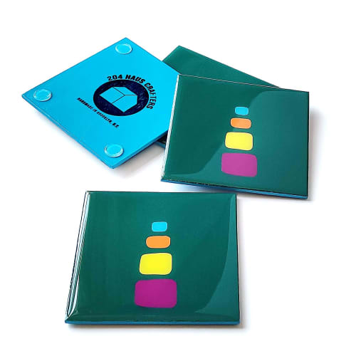 Miro Verde — Coaster Set of 4 | Tableware by 204 Haus Crafters | The Greenpoint in Brooklyn