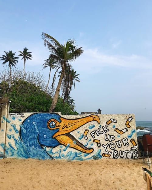 Mural | Murals by Frankie Strand | Sion Surf Camp and Restaurant in Ahangama