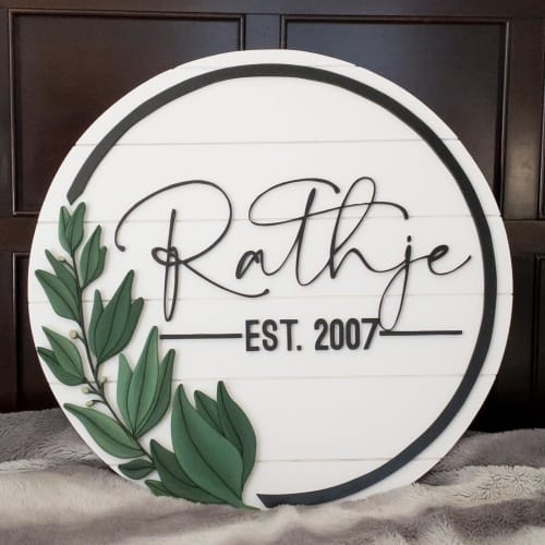 Family name sign | Signage by The Someday Home