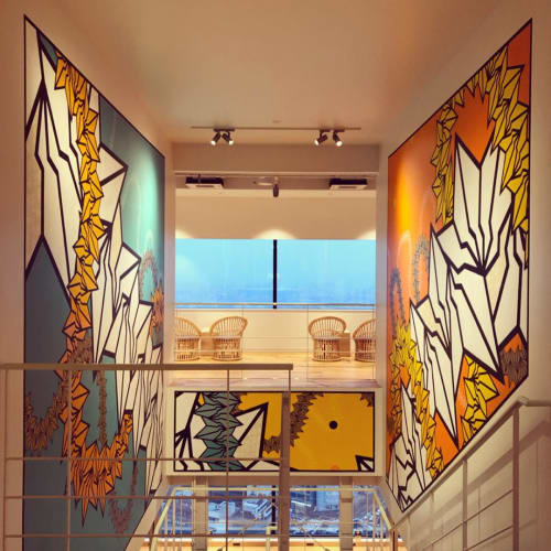 WeWork Osaka Mural | Murals by Doppel | WeWork in 大阪市