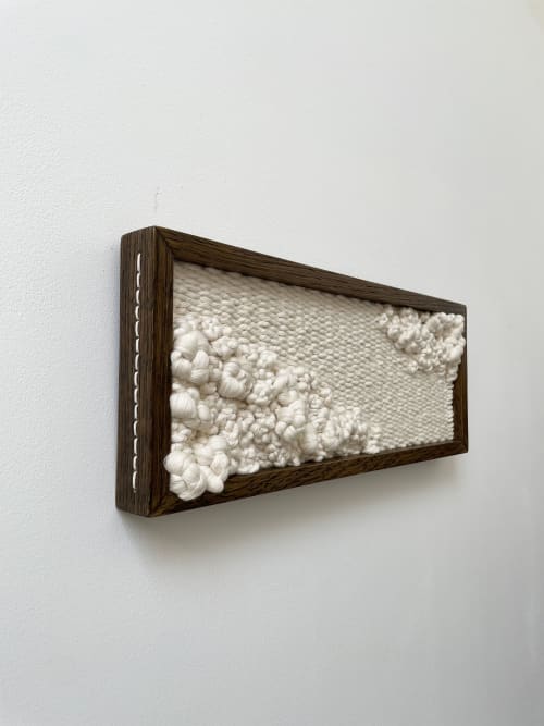 Woven wall art frame (Beach Cliff 007) | Tapestry in Wall Hangings by Elle Collins