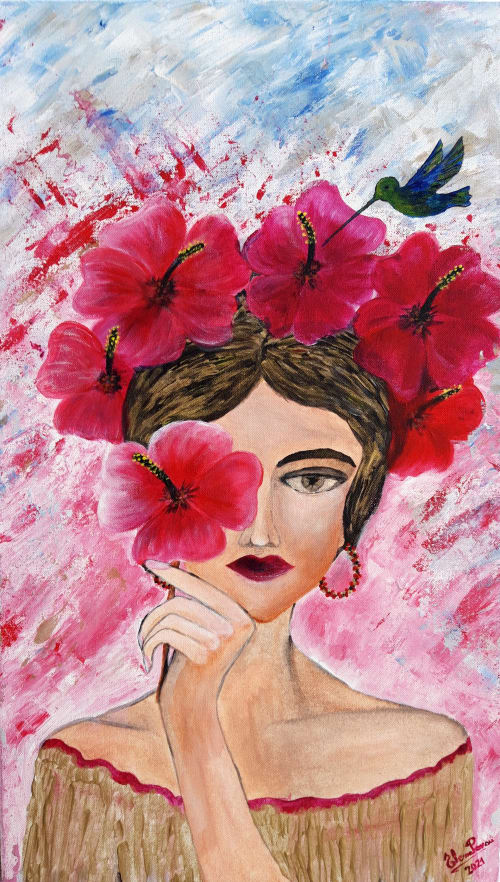 Emma | Oil And Acrylic Painting in Paintings by Elena Parau