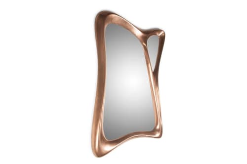 Amorph Jolie Wall Mounted Mirror Bronze Finish | Decorative Objects by Amorph