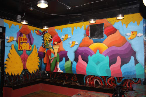 Pie Hole Mural | Murals by Jwlç Mendoza | Pie Hole in Denver
