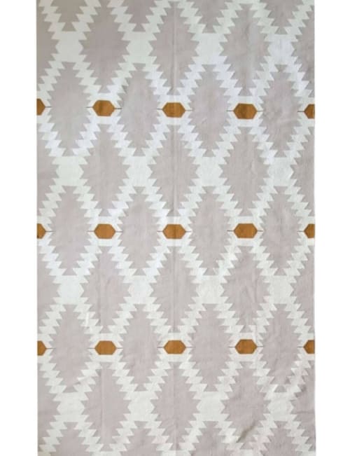 Taupe Diamonds Handwoven Kilim Rug | Rugs by Mumo Toronto