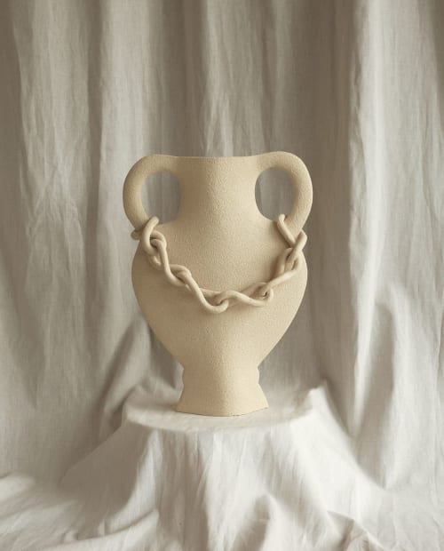 Ceramic Vase ‘Chain’ | Vases & Vessels by INI CERAMIQUE