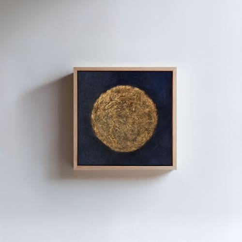 Golden Moon | Oil And Acrylic Painting in Paintings by Berezart