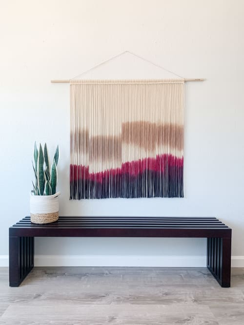 Extra Large Hand Dyed Modern Macrame Wall Hanging | Wall Hangings by Love & Fiber