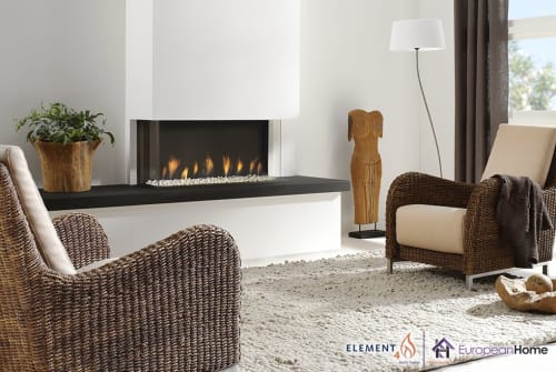 Trisore 95 3 Sided Gas Fireplace By European Home Seen At Private