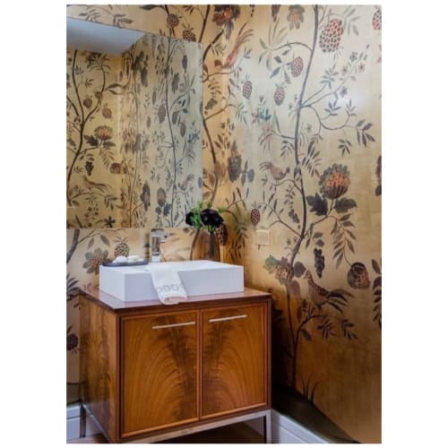 Shangri-La collection in Phoenix on Copper | Wall Treatments by Phillip Jeffries | Four Seasons Hotel One Dalton Street, Boston in Boston