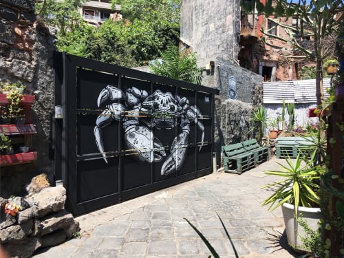 Krebs Mural | Murals by Kuba | San Berillo Quartiere in Catania