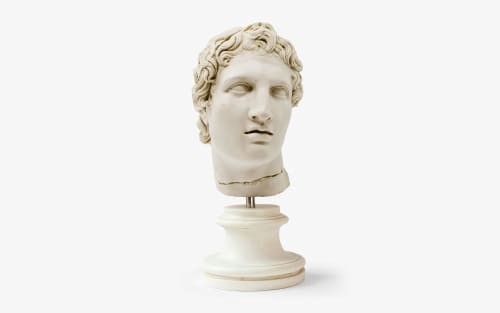 Alexander The Great Bust No:2 Made with Marble Powder | Sculptures by LAGU