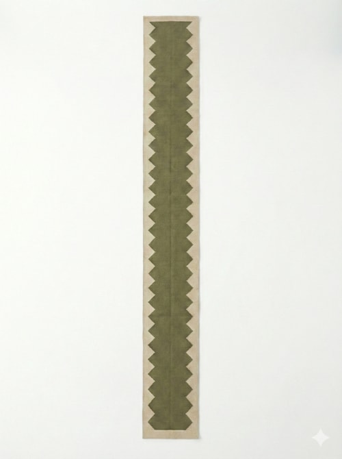 Handwoven Woolen Stair Runner Rug | Rugs by Evergreen Carpets