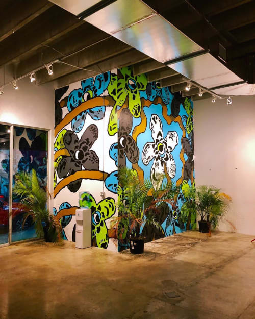 Wildflowers Mural | Murals by Cooper | Cannabinoid Water in Miami