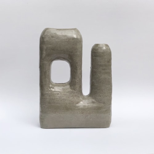 Asymmetrical Double Neck Ceramic Vase | Vases & Vessels by Sunday Studio