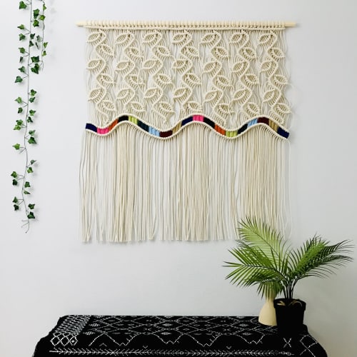 XL macrame wall hanging- The Rainbow | Wall Hangings by YASHI DESIGNS