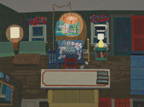 Building Card Houses | Oil And Acrylic Painting in Paintings by Ann Toebbe