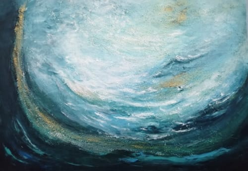 Fosse marine | Oil And Acrylic Painting in Paintings by art-by-khadija