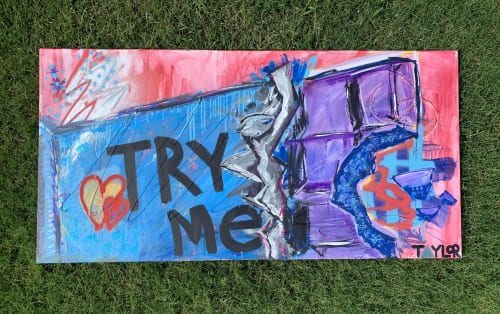 Try Me | Paintings by Scott Taylor | The Root Coworking in Tulsa