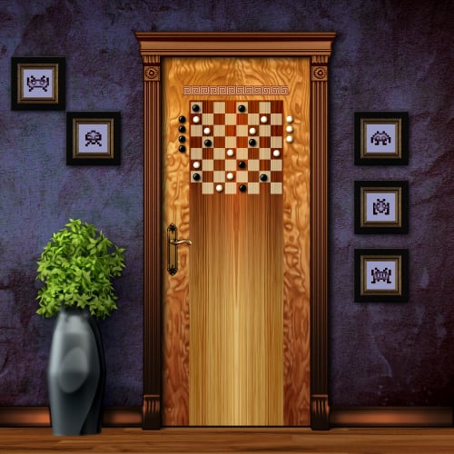 Chess/Checkers Magnetic Game Door | Furniture by Blue Bliss