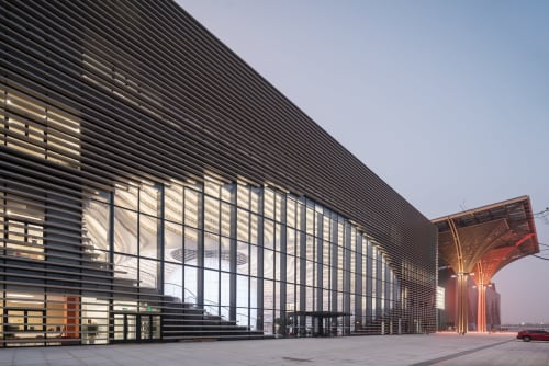 Tianjin Binhai Vocational College College Library, Public Service Centers, Interior Design