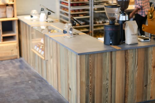 Rectangle Concrete Bar Table By Goodwood Seen At District Donuts