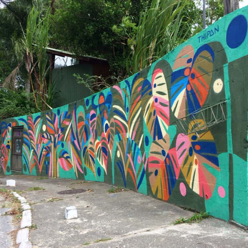 Tropical Summer Garden | Street Murals by Thiago Thipan | AA Arca de Arte in Lagoa da Conceição