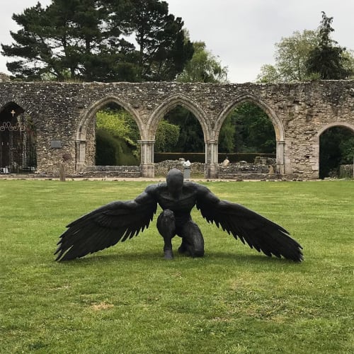 Greer, Guardian Angel | Public Sculptures by Ed Elliott | National Motor Museum in Brockenhurst
