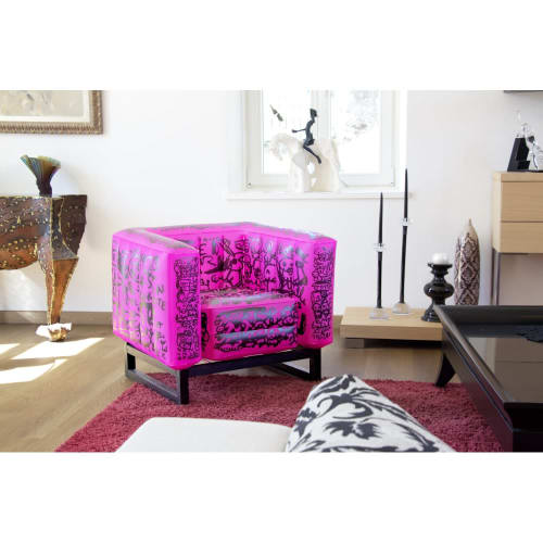 Yomi Limited Edition "Cocktail Ruka VI" Luminous Pink Armcha | Armchair in Chairs by MW Designer Furniture