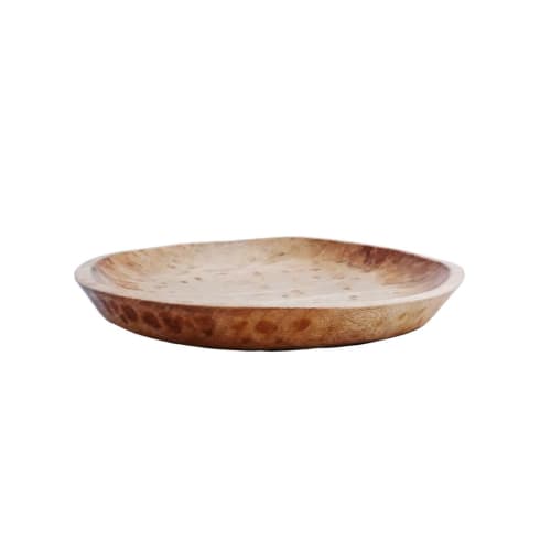 14" Handmade Wooden Platter Tray for Serving & Decor | Serving Tray in Serveware by TerraKlay