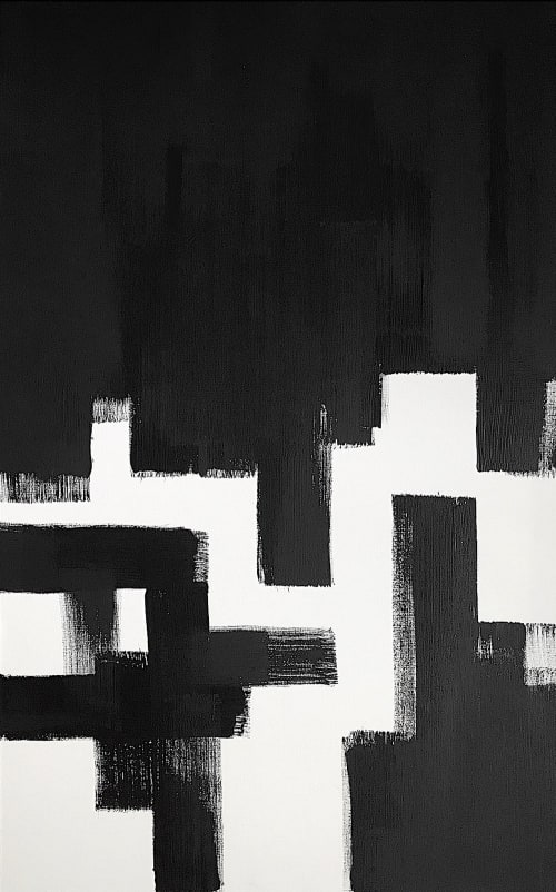 'GLASGOW' | Oil And Acrylic Painting in Paintings by Linnea Heide contemporary fine art