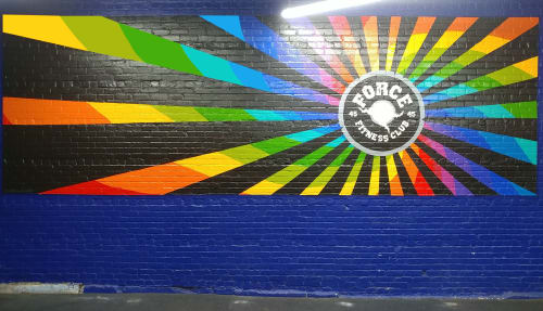 Force Fitness Club Mural | Murals by Matthew Mahler | Force Fitness Club in Queens