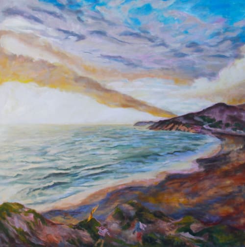 Rodeo Beach | Oil And Acrylic Painting in Paintings by Sally K. Smith Artist
