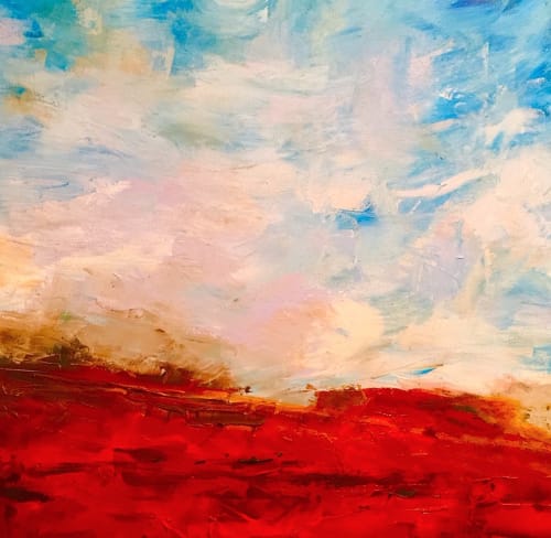 Desert Prairie | Paintings by Linda Lindus | Private Residence, Phoenix in Phoenix