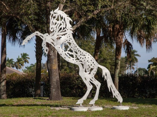 Silhouette Herd | Public Sculptures by Wendy Klemperer Art Inc | Davie Pine Island Park in Davie